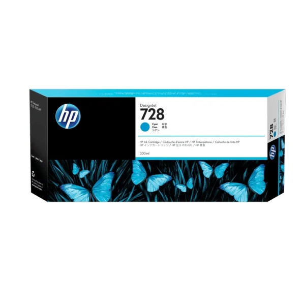 Cartucho de Tinta HP 728 DesignJet de 300 ml Cian F9K17A Cartucho de Tinta HP 728 DesignJet de 300 ml Cian F9K17A