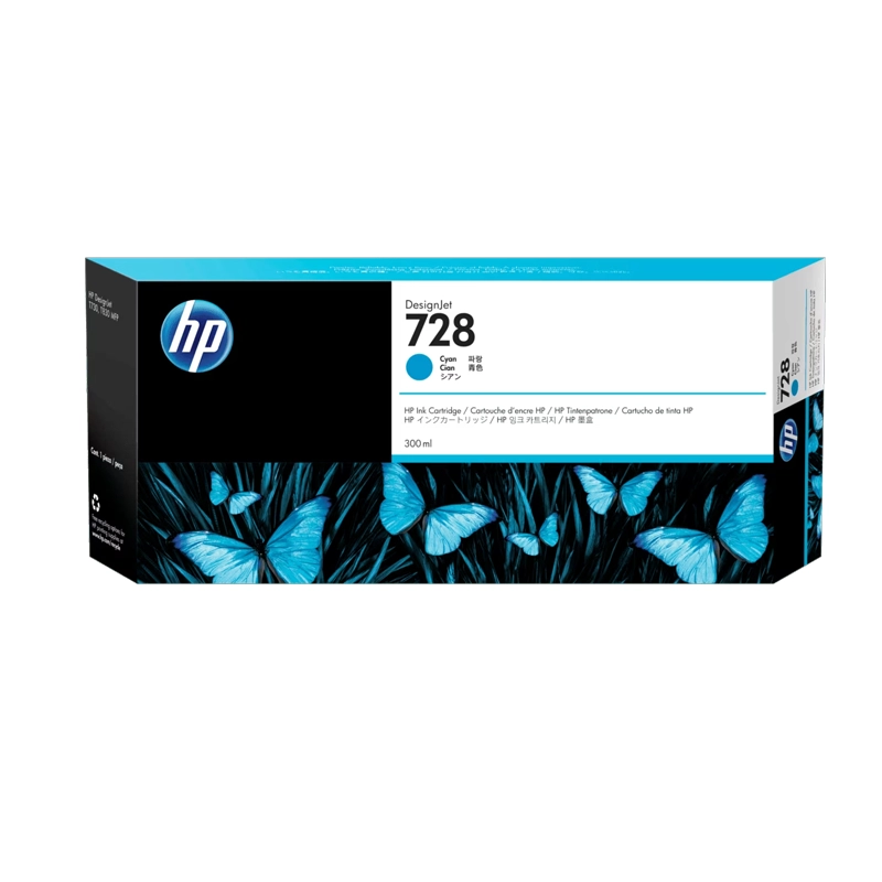 Tinta HP 728 Cian