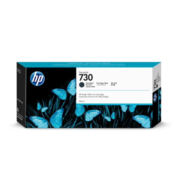 Cartucho de tinta DesignJet HP 730 negro mate 300ml – P2V71A Cartucho de tinta DesignJet HP 730 negro mate 300ml – P2V71A