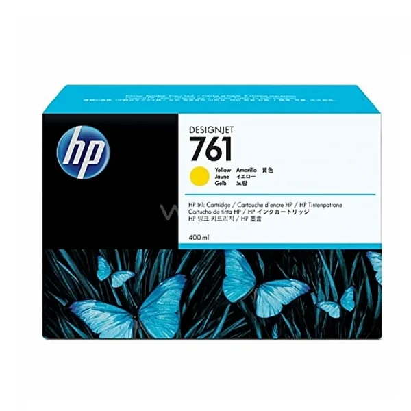 Cartucho de tinta amarilla DesignJet HP 761 400ml – CM992A Cartucho de tinta amarilla DesignJet HP 761 400ml – CM992A