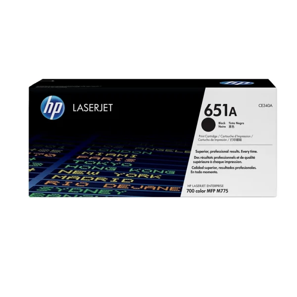 HP Toner 651A Negro CE340A HP Toner 651A Negro CE340A