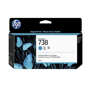 Cartucho de tinta DesignJet Cyan HP 738 de 130 ml 498N5A