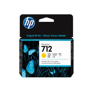 Cartucho de Tinta HP 712 DesignJet Amarillo 29 ml 3ED69A