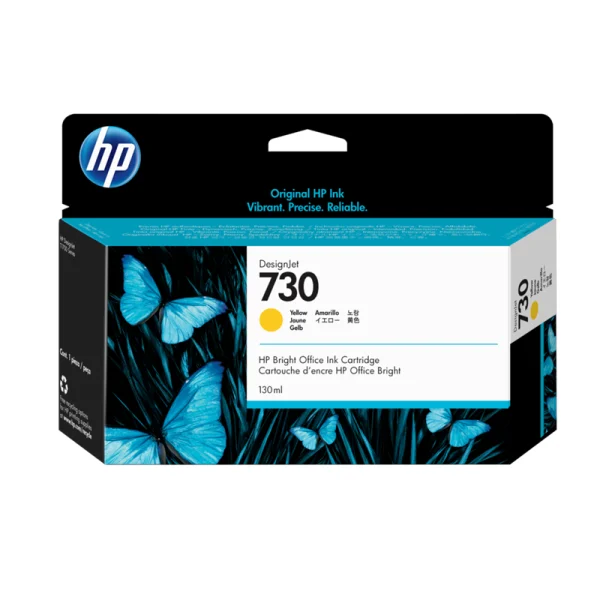 Cartucho de tinta HP DesignJet 730 de 130 ml amarillo P2V64A Cartucho de tinta HP DesignJet 730 de 130 ml amarillo P2V64A