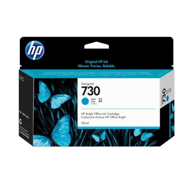 Cartucho de tinta HP DesignJet 730 de 130 ml cian P2V62A Cartucho de tinta HP DesignJet 730 de 130 ml cian P2V62A