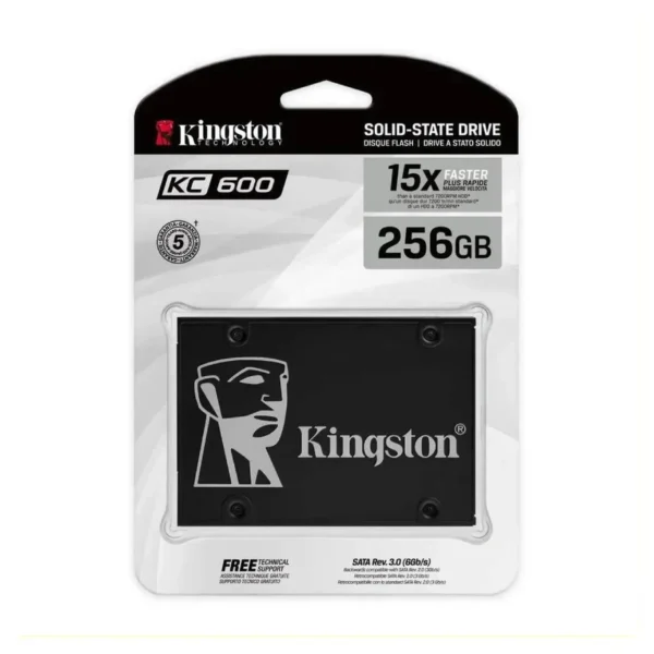 Disco Duro Kingston SSD 256G KC600 SATA3 2.5 KC600 SATA3