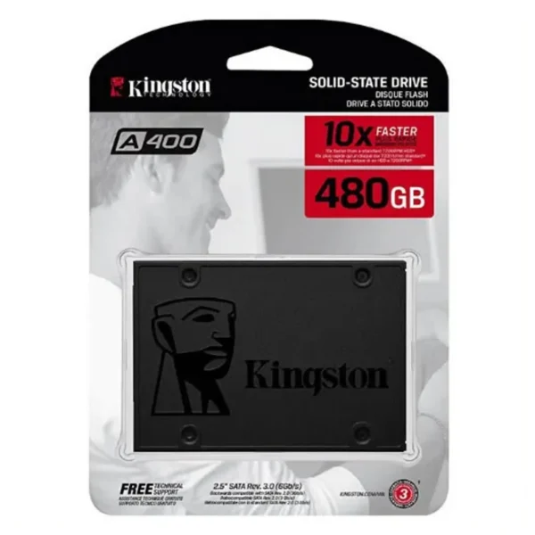 Disco Duro Kingston SSD 480GB A400 SATA3 2.5 (7mm height)