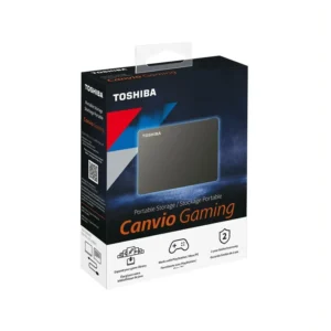 Disco Duro Toshiba 1TB Canvio Gaming Externo Negro