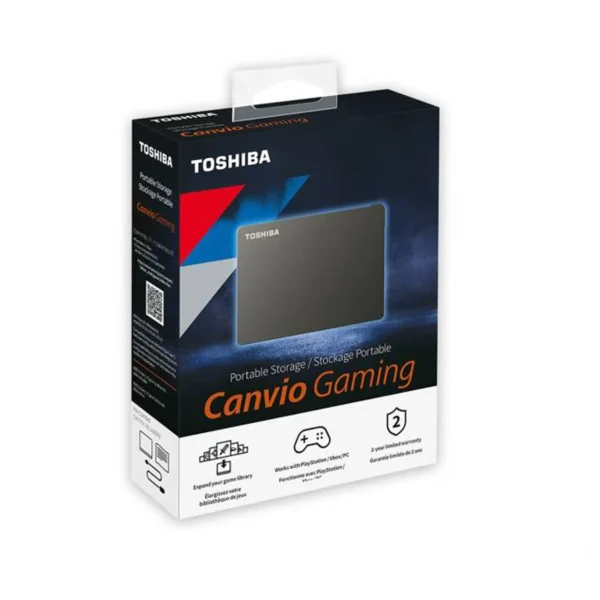 Disco Duro Toshiba 4TB Canvio Gaming Externo Negro